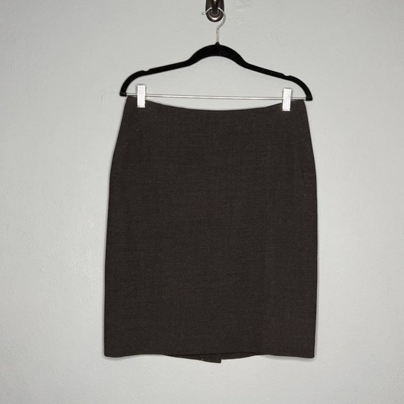 Ann Taylor | Wool Skirt (Dark Gray) - Picture 1 of 3